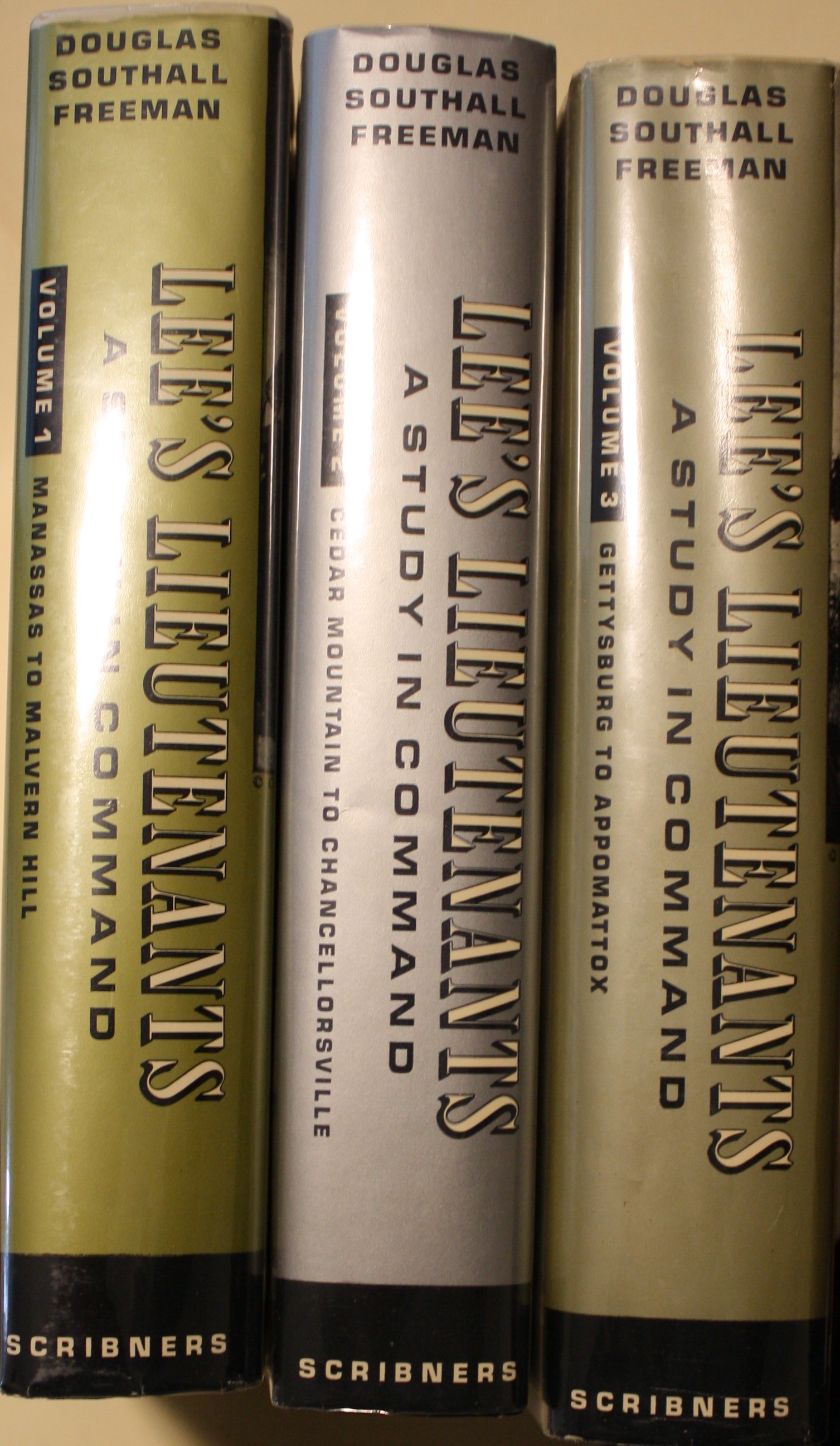Lee's Lieutenants A Study in Command 3 Volumes