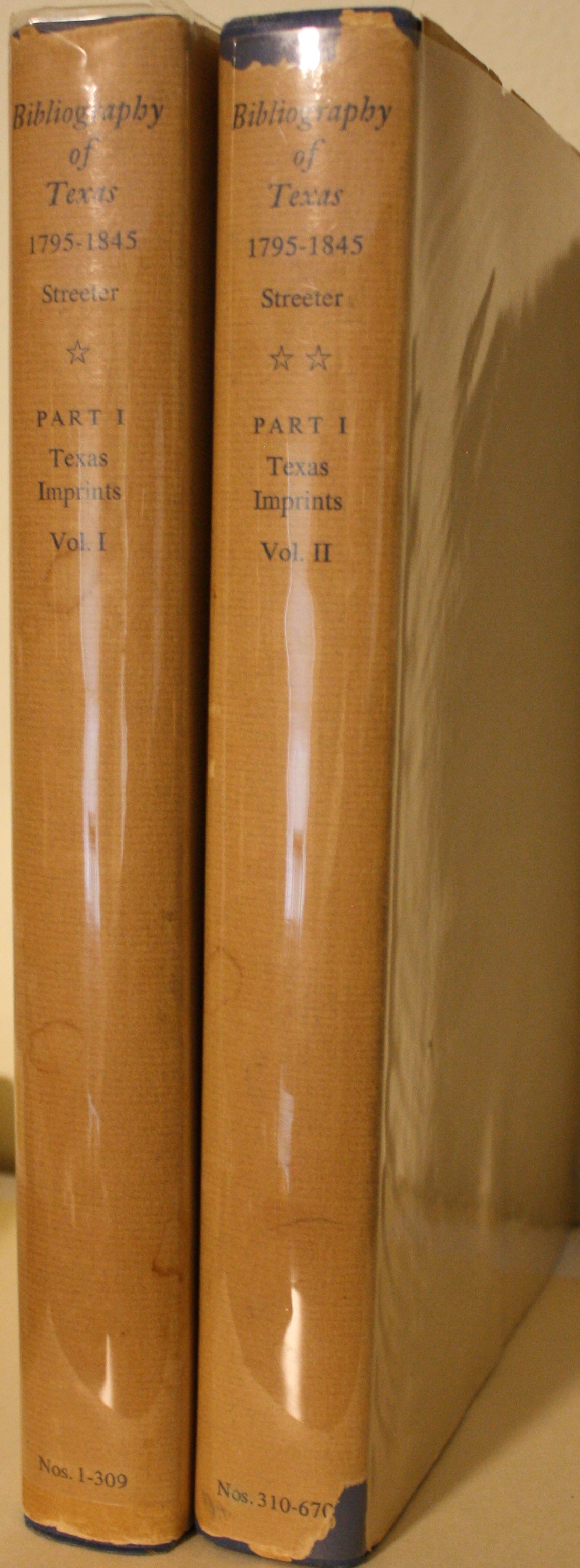 Bibliography of Texas 1795-1845 2 Volumes