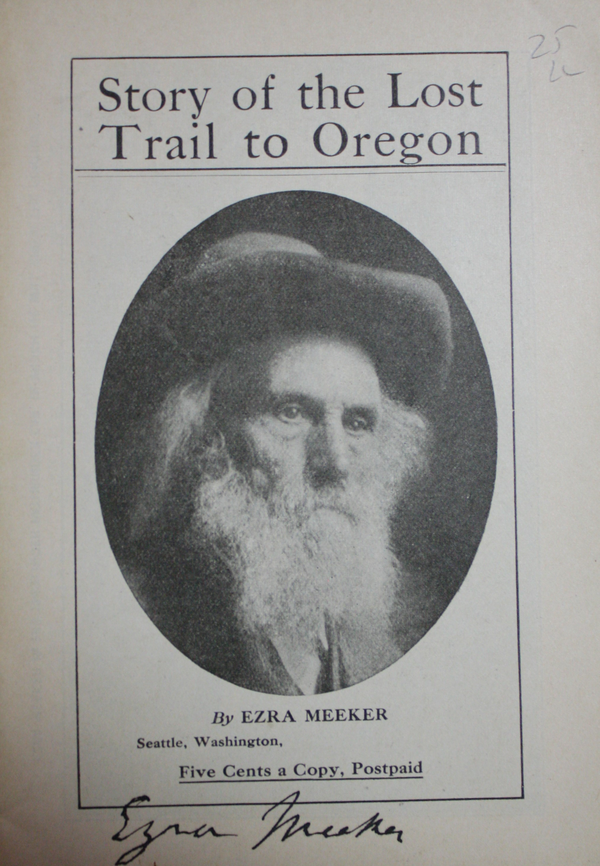 Story of the Lost Trail to Oregon
